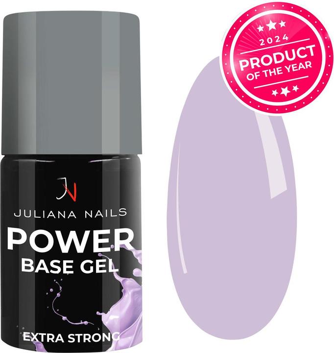 Juliana Nails Power Base Gel Pastel Lavender (Pastel Lavender, Gel-Effekt Nagellack)