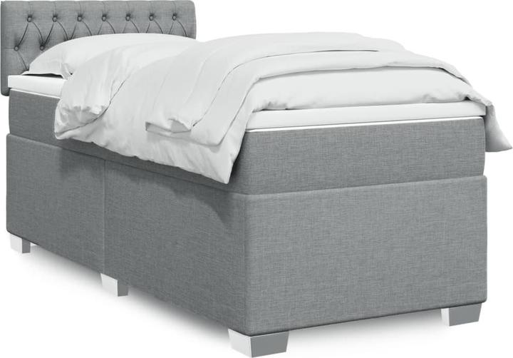 Actual product image VidaXL Bo x spring bed with mattress 120 x 190 cm fabric (120 x 190 cm)