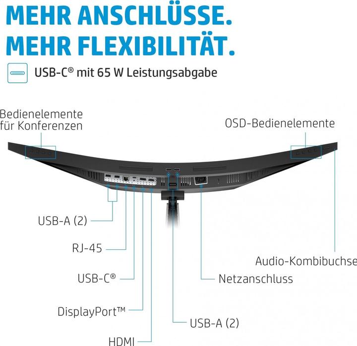 Actual product image HP E34m G4 (3440 x 1440 pixels, 34")
