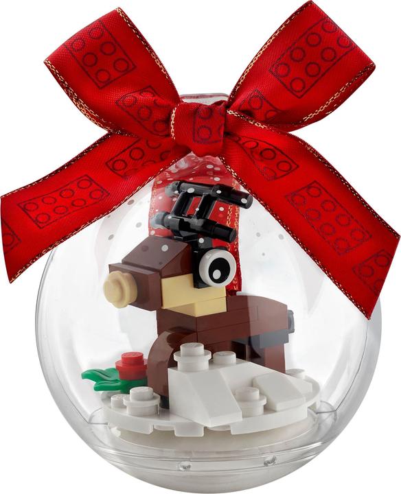 Actual product image LEGO Christmas bauble with reindeer (1 -part)