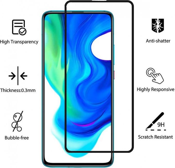 Produktbild Screenguard Xiaomi Poco F2 Pro Full Screen Panzerglas Schutzfolie 2.5D 9H (1 Stück, Xiaomi Poco F2 Pro)
