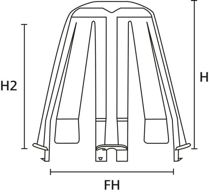 Produktbild HellermannTyton Hellermann Tyton 148-00098 Kabelklammer Schwarz