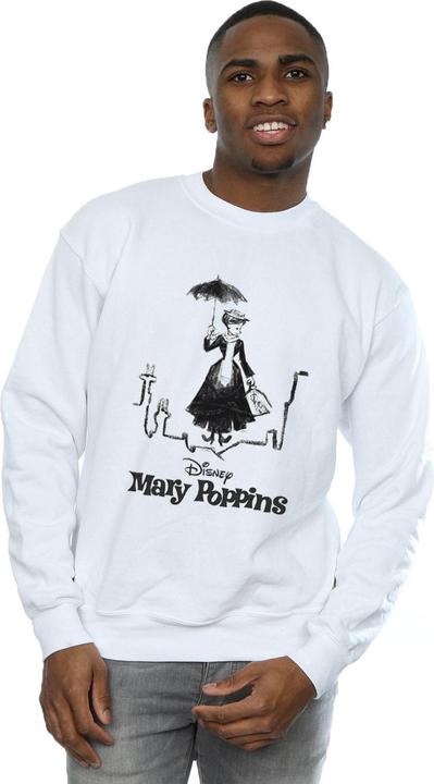 Actual product image Disney Mens Mary Poppins Rooftop Landing Sweatshirt (4XL)