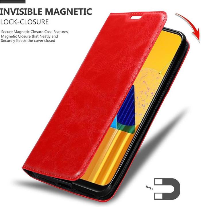 Actual product image Cadorabo Book Invisible Magnet Cover (Samsung Galaxy M30s, Samsung Galaxy M21)
