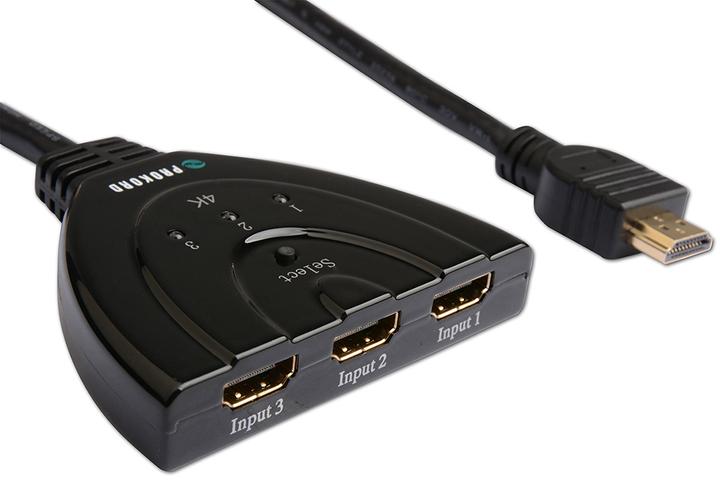 Actual product image Prokord HDMI 2.0 3X1 CABLE SWITCHER 4KX2K@60HZ (HDMI)