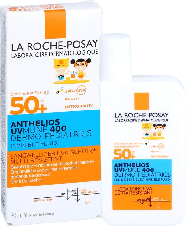 Produktbild La Roche Posay Kids Invisible Fluid UVMune (Sonnenlotion, SPF 50+, 50 ml, 73 g)