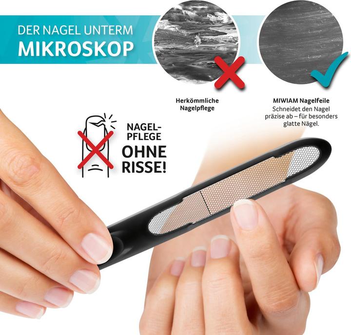 Produktbild Miwiam Nagelfeile 18.5 cm schwarz