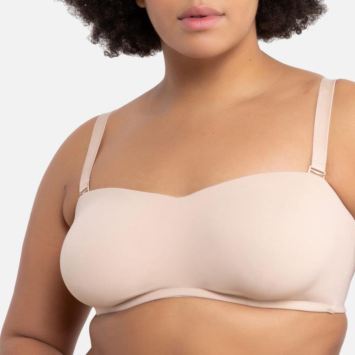 Image du produit La Redoute Collections Soutien-gorge bandeau en microfibre (80 D)