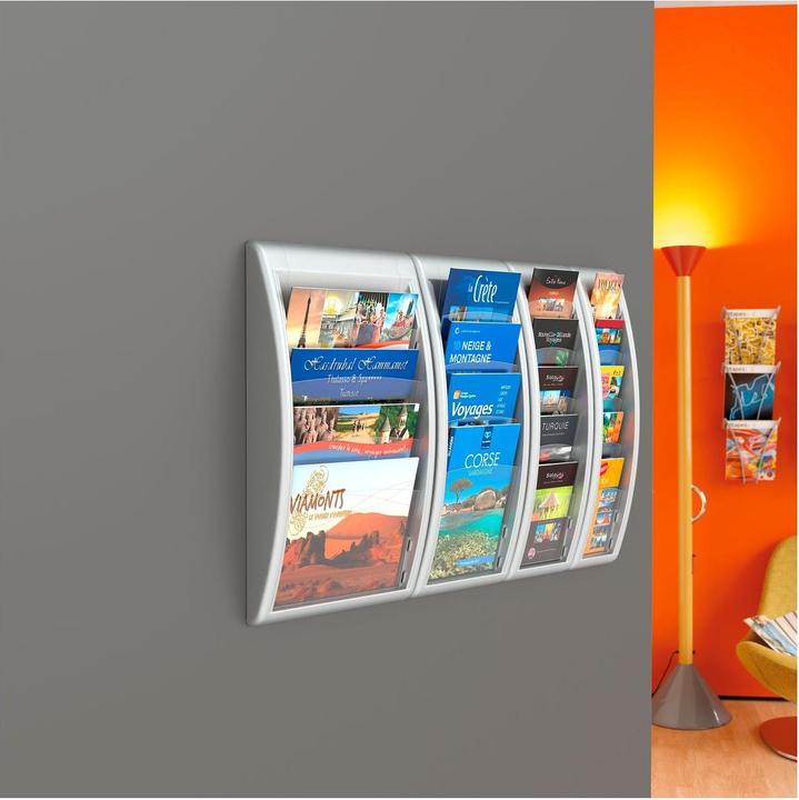 Actual product image Paperflow Brochure wall holder Quickfit, DIN A4 landscape (A4)