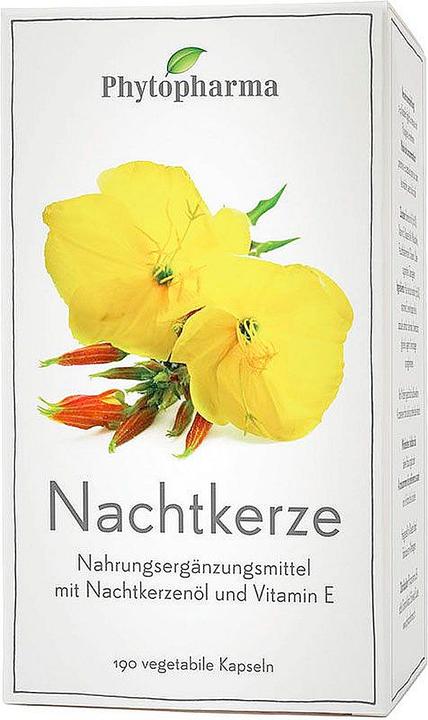 Actual product image Phytopharma Evening primrose capsule 500 mg (190 Piece, Capsules, 95 g)