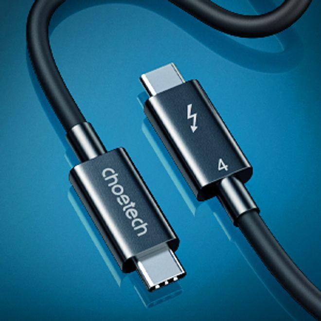 Actual product image Choetech USB-C Thunderbolt 4 charging and data cable (0.80 m, USB 4.0, 100 W)