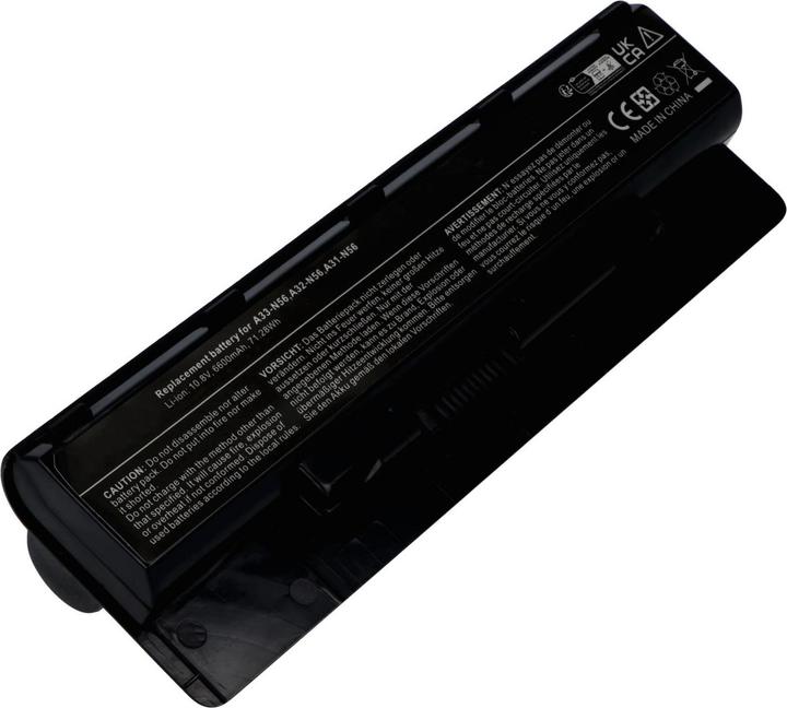 Actual product image AccuCell Battery Asus B53A, A31-N56, A32-N46, A32-N56, A33-N56 (6600 mAh)