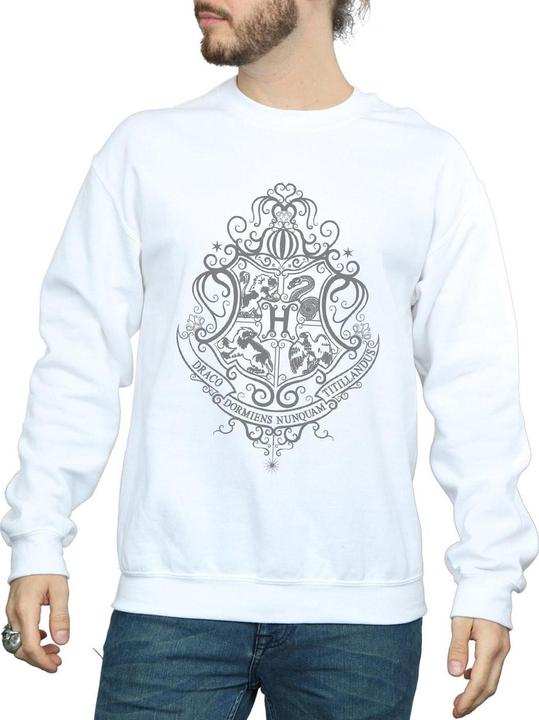 Actual product image Mens Hogwarts Draco Dormiens Crest Sweatshirt (XXL)