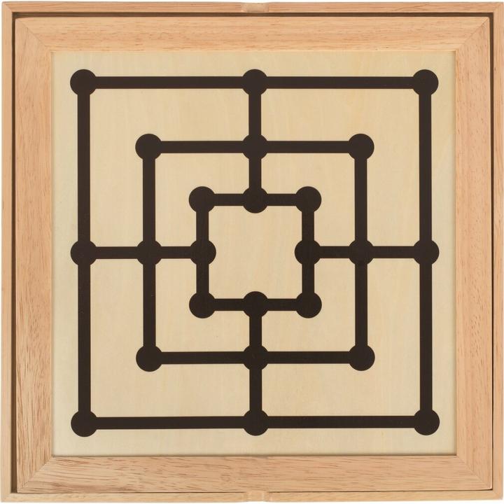 Actual product image Goki Games set chess, checkers and mills