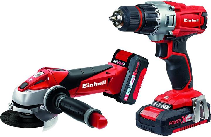 Productafbeelding Einhell TE-TK 18 Li Kit (CD+AG) Power-X-Change (Oplaadbare batterij)