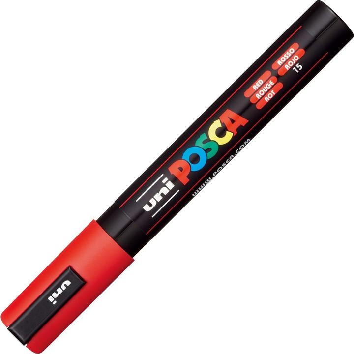 Produktbild Posca Marker PC-5M Rundspitze (Red, 2.50 mm, 1 x)