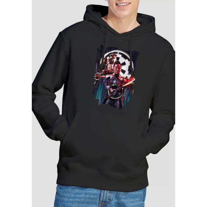Actual product image Star Wars Mens Inquisitors Obi Wan Kenobi Reva Painted Hoodie (M)
