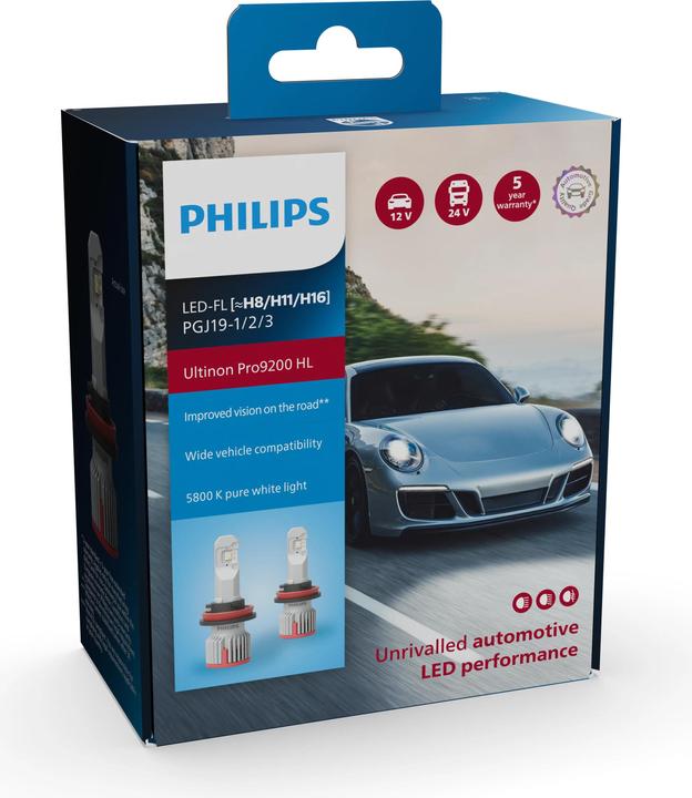 Produktbild Philips Ultinon Pro9200 HL 11366U92X2 Unvergleichliche LED-Lichtleistung für Fahrzeuge (H11)