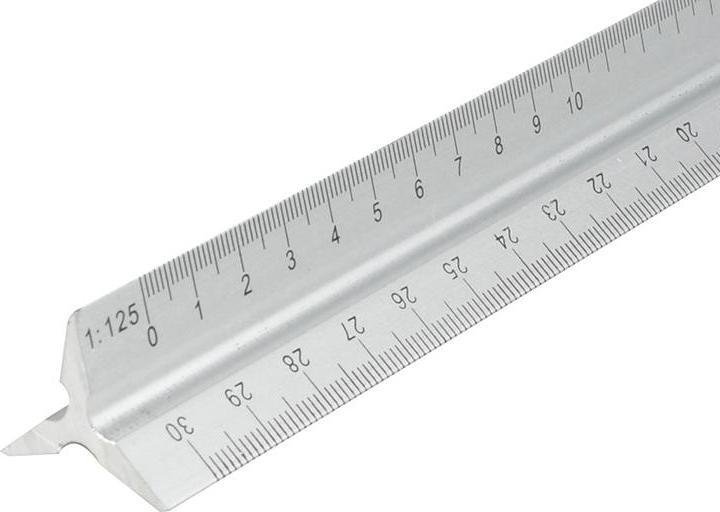Faithfull AluminiumDreikantmassstab 300mm (30 cm)