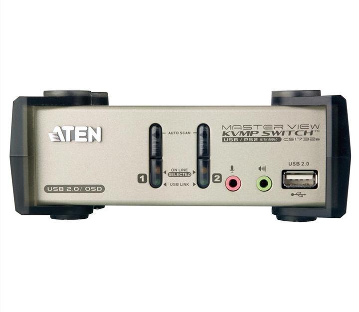 Immagine prodotto Aten CS1732B, switch KVM a 2 porte con hub USB