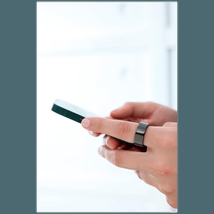 Image du produit Ultrahuman Ring Air- Size-08- Aster Air Black (8, Aster Black)