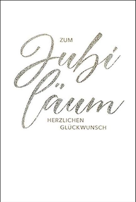Actual product image ABC Glückwunschkarte Jubiläum 12.5 x 17.6 cm (1 pcs.)