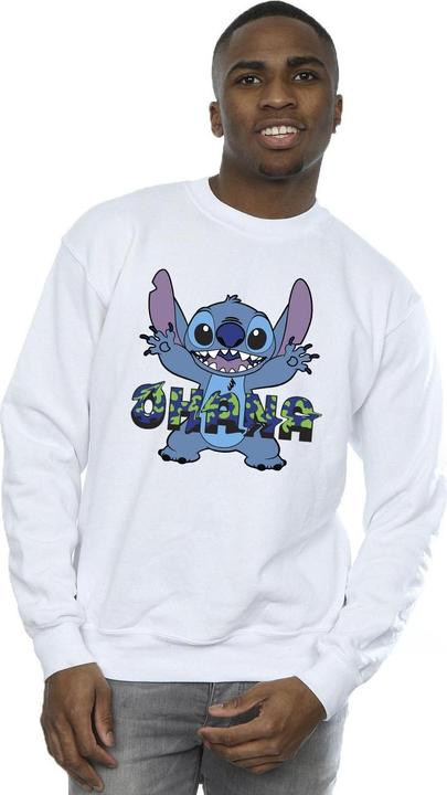 Immagine prodotto Disney Lilo And Stitch Ohana Blue Glitch Felpa Uomo (XXL)