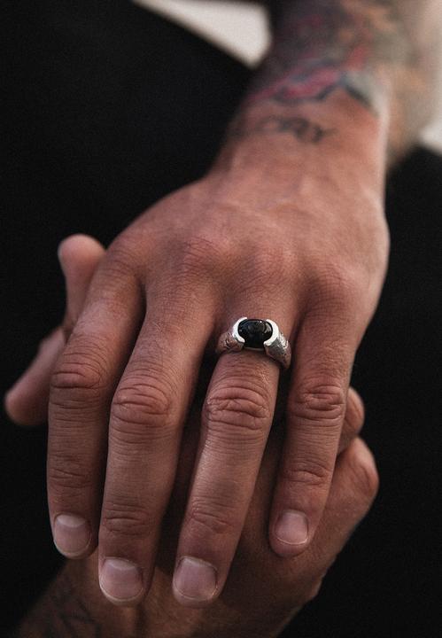Produktbild Haze & Glory Ring Liberty - Schwarzer Onyx 925 Silber (66, 925 Silber)