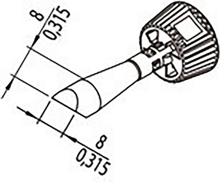 Image du produit 0142CDLF80A/SB Pointe à souder Taille de la pointe 8 mm Contenu 1 pc. (Mèche à souder)
