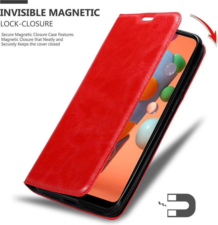 Actual product image Cadorabo Book Invisible Magnet Cover (Samsung Galaxy A11)