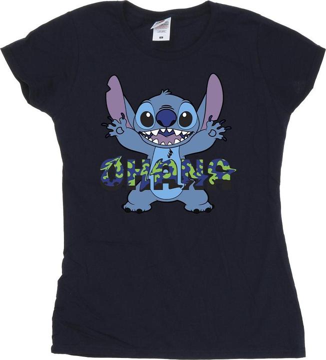 Produktbild Disney Lilo And Stitch Ohana Blue Glitch TShirt (XL)