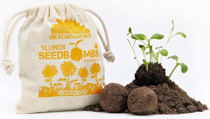 Image du produit Die Stadtgärtner Bombes de graines de tournesol (Germe de bombe)