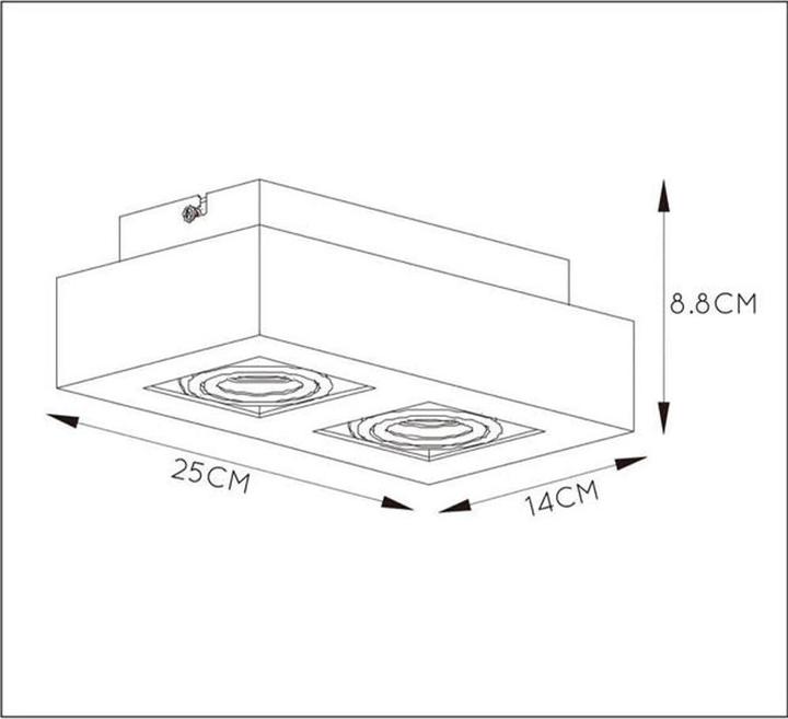 Actual product image Lucide Xirax (320 lm, GU10)