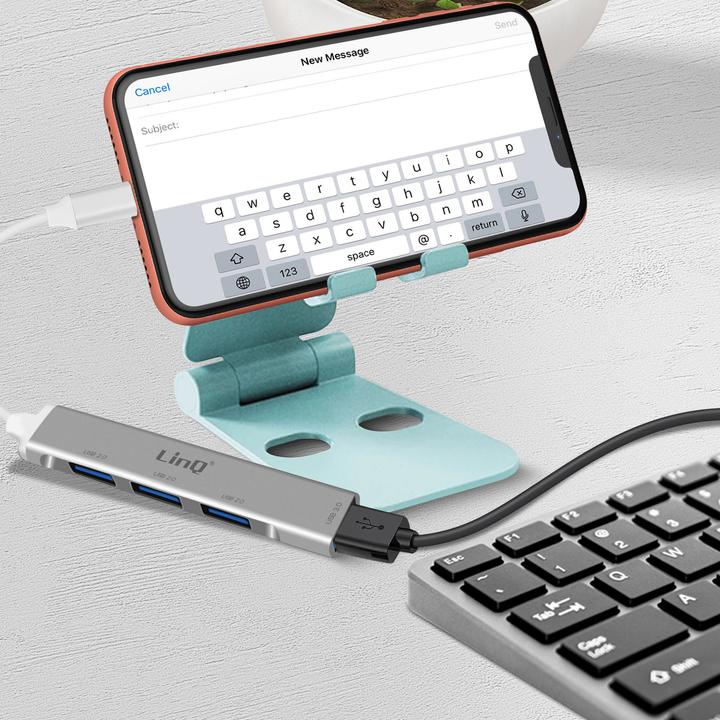 Actual product image LinQ USB-C / 4x USB Hub Adapter (USB-C, 4 Ports)