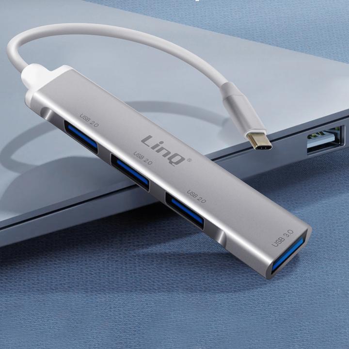 Actual product image LinQ USB-C / 4x USB Hub Adapter (USB-C, 4 Ports)