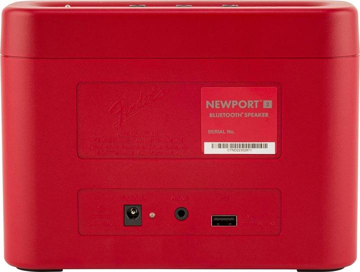 Produktbild Fender Bluetooth Speaker Newport 2 Metall, Rot (12 h, Akkubetrieb, Netzbetrieb)