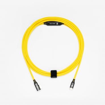 Produktbild Cobra CobraTether USB-C - USB-Micro-B Cable 4,8m Straight to 90 Ÿellow (4.80 m, USB 3.0)