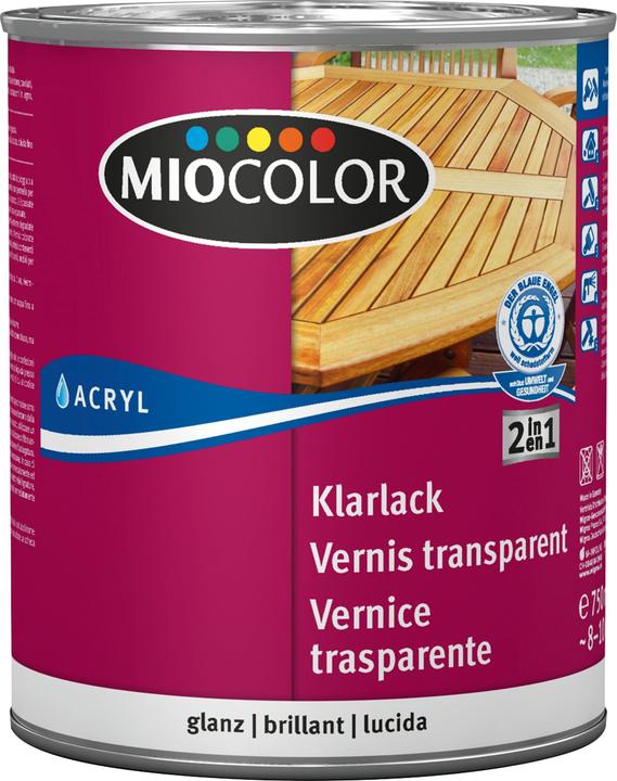 Immagine prodotto Miocolor Lacca acrilica trasparente (Incolore, 0.75 l)