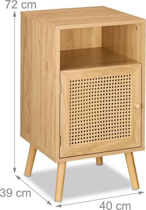 Actual product image Relaxdays Nachttisch (40 x 39 x 72 cm)