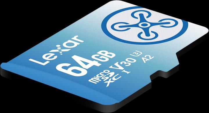 Image du produit Lexar High Performance MicroSD FLY (64 Go, microSDXC, U3, UHS-I)