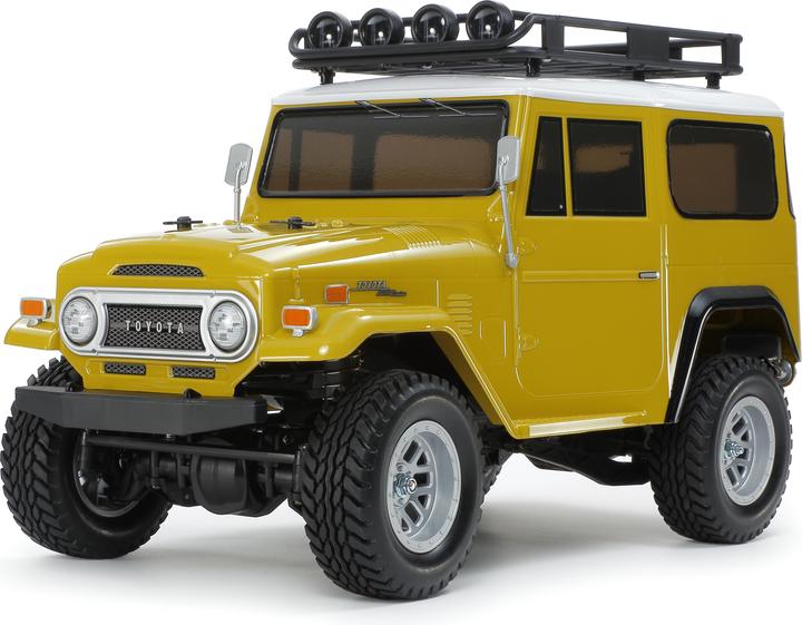 Actual product image Tamiya 1/10 RC Toyota Land Cruiser 40 Yellow Painted Body (CC-02) (Kit)