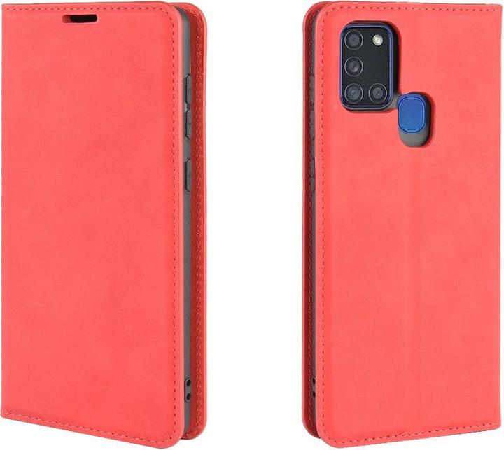 Actual product image Cover-Discount Galaxy A21s - Stand Flip Case Cover red (Samsung Galaxy A21s)