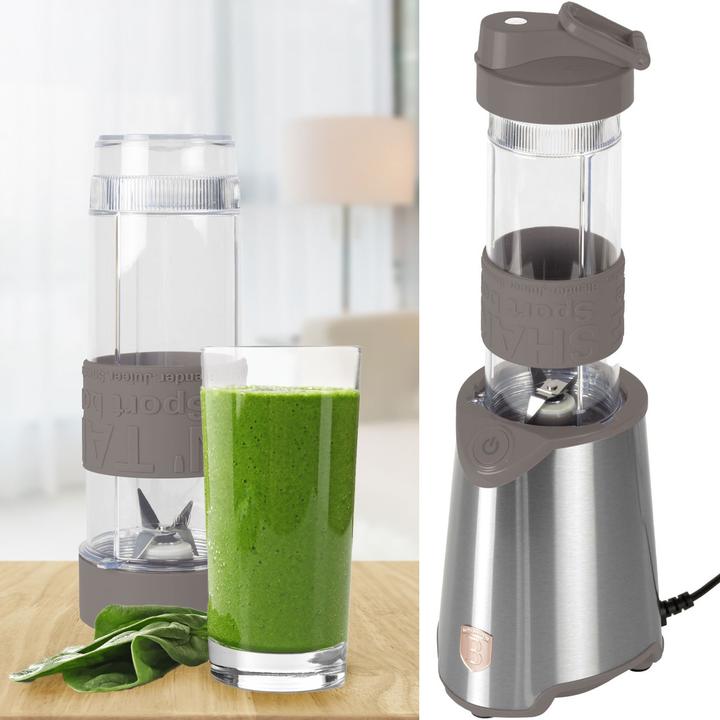 Image du produit BerlingerHaus Mixeur design avec bouteille sport 570ml, 300 W, taupe (300 W)