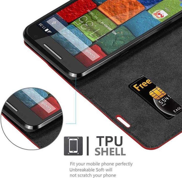 Productafbeelding Cadorabo Boek Onzichtbare Magneethoes (Motorola Moto X2)