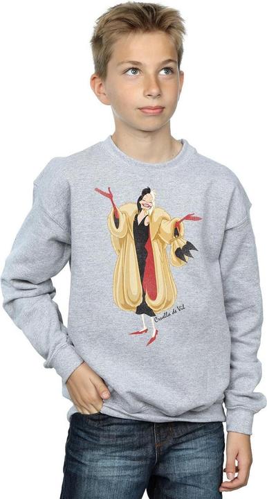 Actual product image Disney Boys 101 Dalmatians Classic Cruella De Vil Sweatshirt (152, 158)