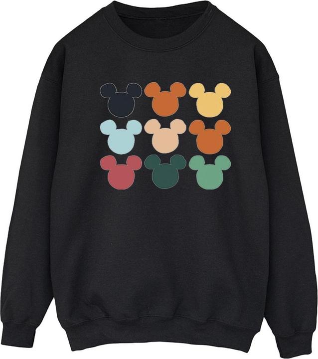 Actual product image Disney Womens/Ladies Mickey Mouse Heads Square Sweatshirt (M)