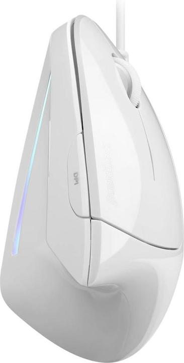 Produktbild Perixx PERIMICE-513 W Ergonomische Maus Kabelgebunden Optisch Weiss 6 Tasten 1 (Kabelgebunden)