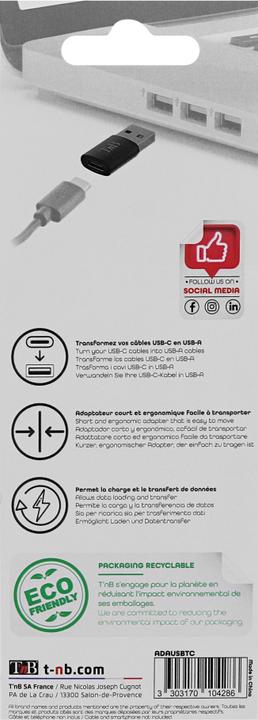 Produktbild T'nB USB-A/USB-C Adapter (USB 3.0)