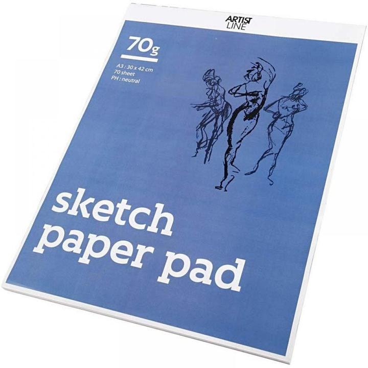 Actual product image Creativ Company Schetsblok Wit A3 70gr, 70 Vellen (A3)
