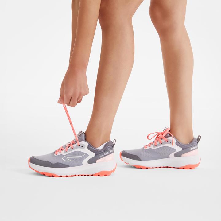 Actual product image Kalenji Trailrunningschuhe Damen - JogFlow 190 Grip dunkelgrau/pink (36)